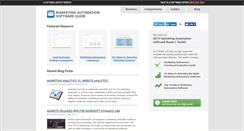 Desktop Screenshot of marketingautomationsoftware.com